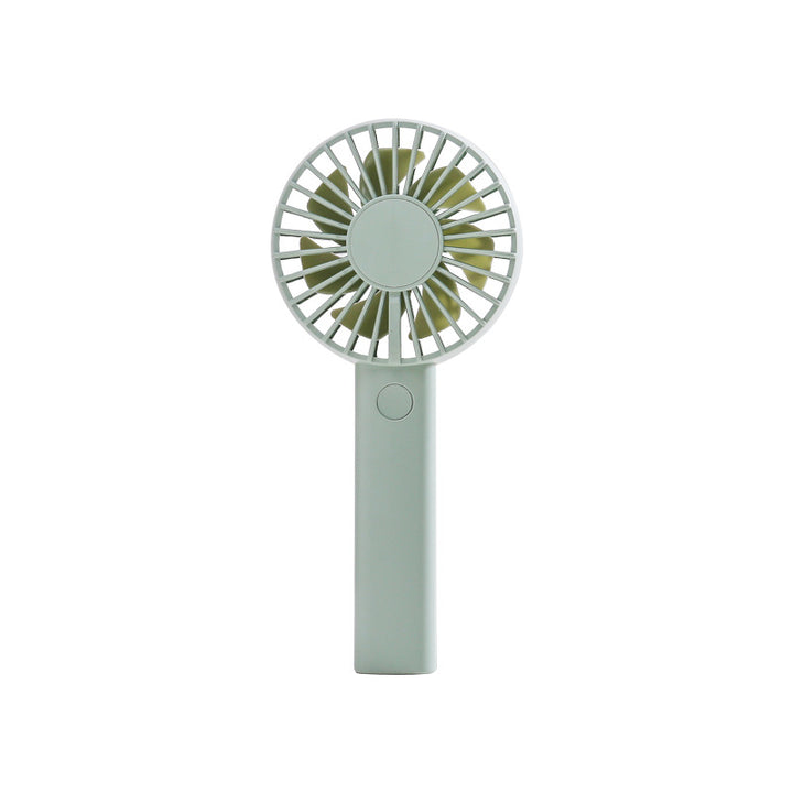 Unisex portable battery-operated mini hand fan with one-button operation and protected fan grill Kalsten