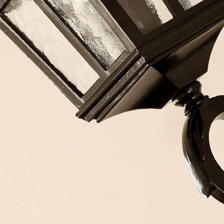 European Retro Glass Aluminum Lantern Outdoor Waterproof 1-Light Wall Sconce Lamp | Kalsten