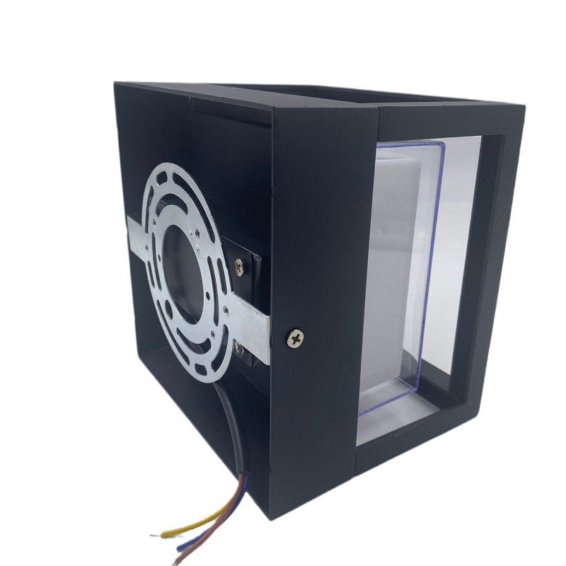 Modern Minimalist Waterproof Square Aluminum Acrylic LED Outdoor Wall Sconce Lamp For Garden | Kalsten