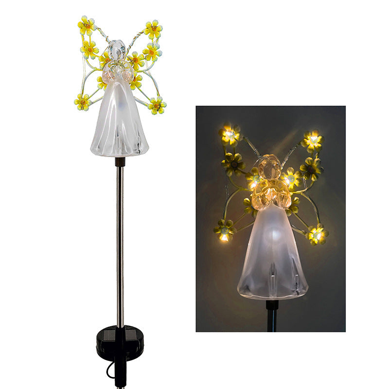 Kalsten | Luminous Haven Solar Angel LED Garden Light – Elegant Outdoor Illumination for Gardens and Memorials