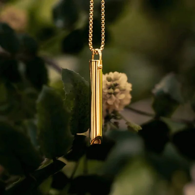 Kalsten | Breathing Exercise Necklace | Stainless Steel | Smoking & Vaping Alternative for Anxiety Relief