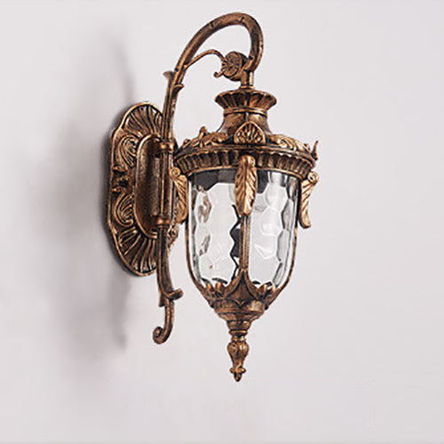 European Deluxe Lantern Outdoor Waterproof 1-Light Wall Sconce Lamp | Kalsten