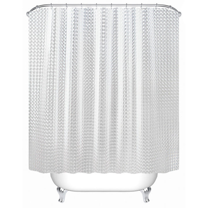Textured Water-Repellent Shower Curtain Kalsten