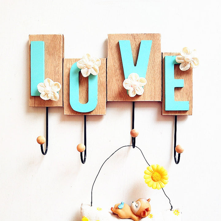 Decorative Love Wall Hook Rack