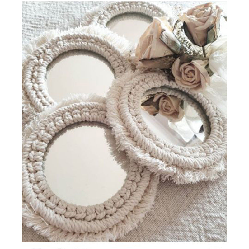 Decorative Macrame Wall Mirror Kalsten