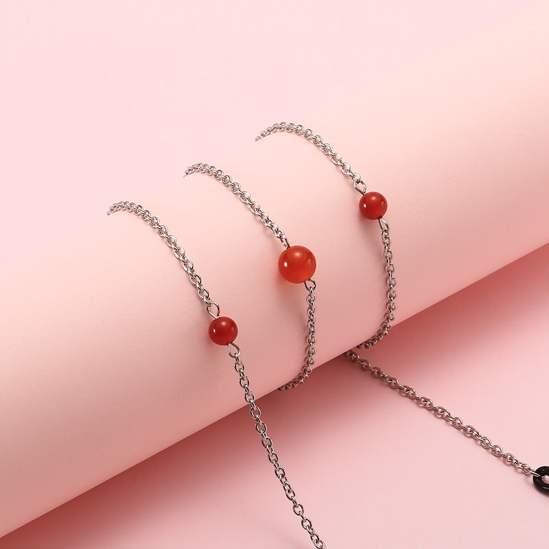 Pearl-Accented Eyewear Chain Kalsten