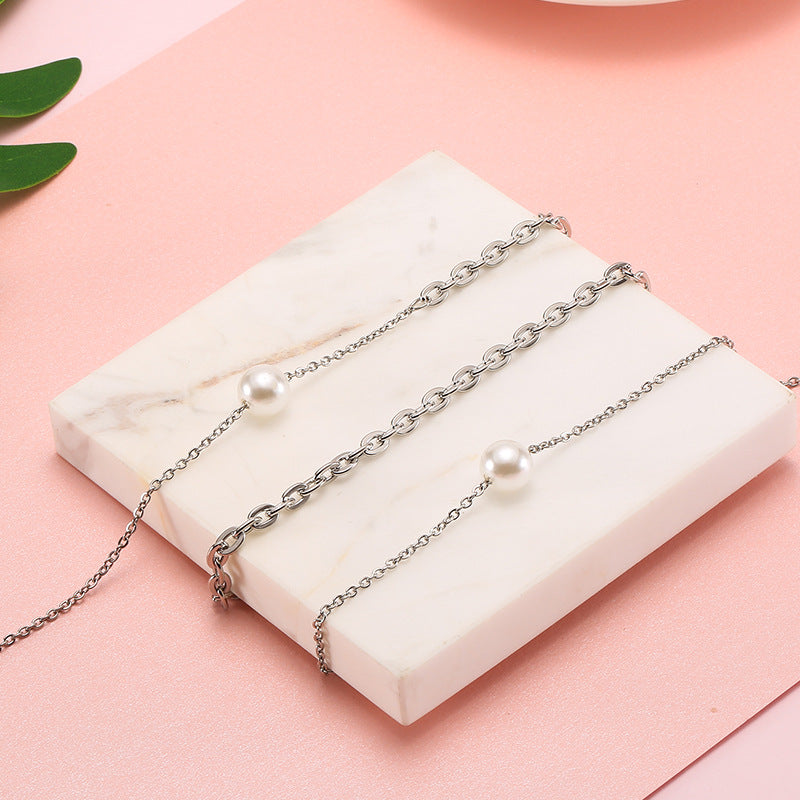 Pearl-Accented Eyewear Chain Kalsten