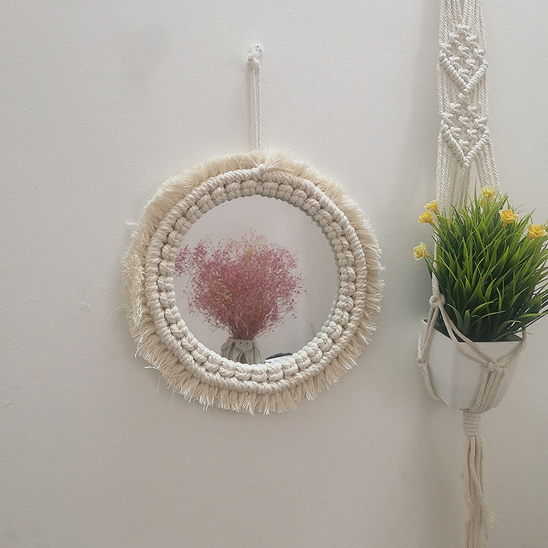 Decorative Macrame Wall Mirror Kalsten