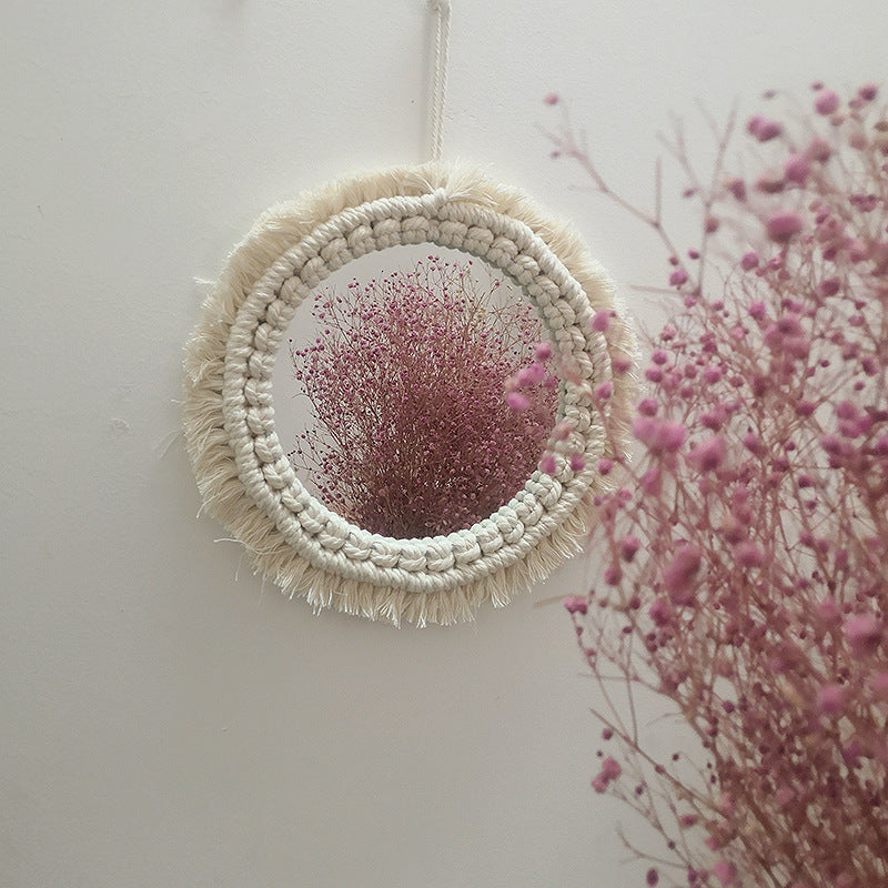 Decorative Macrame Wall Mirror Kalsten