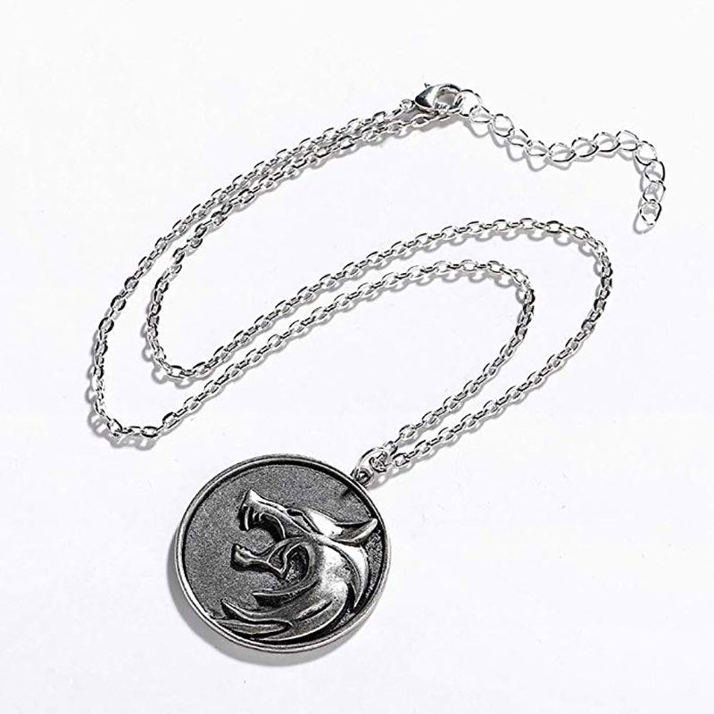 Wolf Emblem Pendant Necklace Kalsten