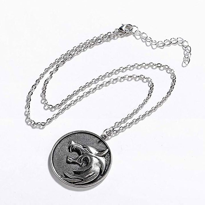 Wolf Emblem Pendant Necklace Kalsten