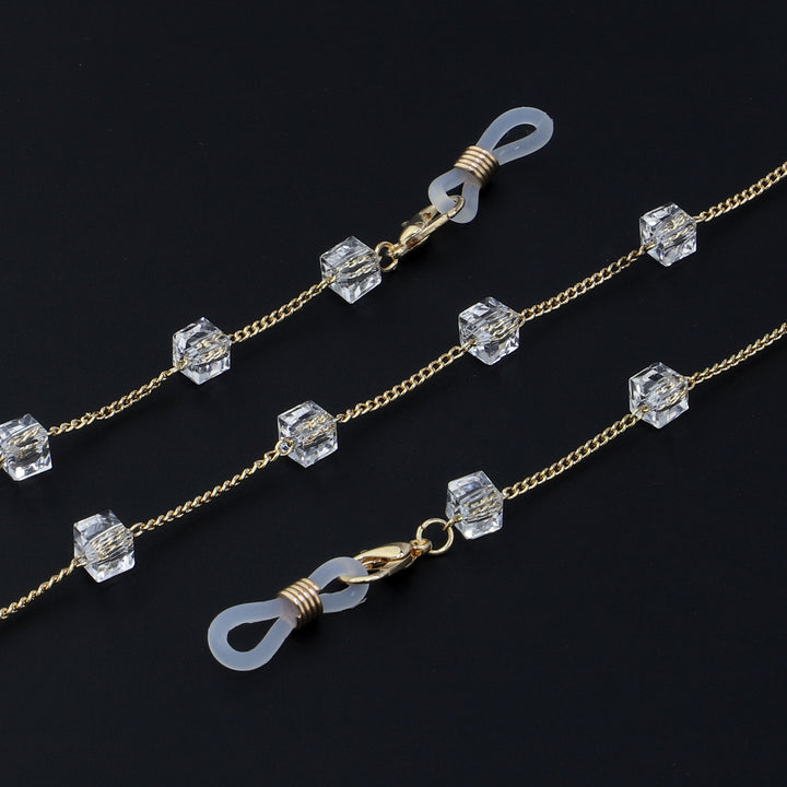Minimalist Crystal Eyewear Chain Kalsten