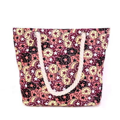 Large shopping bag with colorful ethnic pattern Kalsten