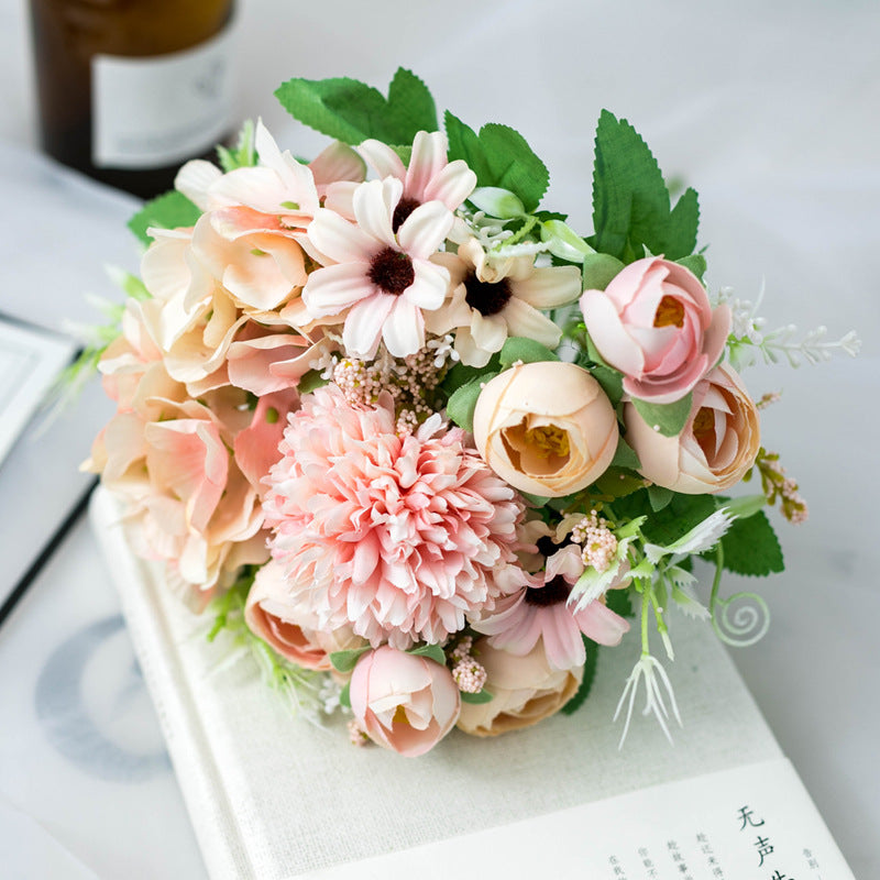Lifelike Mixed Floral Bouquet