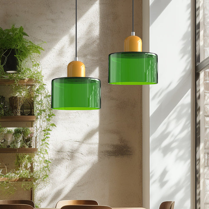 Modern Bauhaus Fresh Glass Pendant Light For Kitchen Island | Kalsten