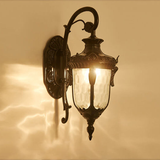 European Deluxe Lantern Outdoor Waterproof 1-Light Wall Sconce Lamp | Kalsten