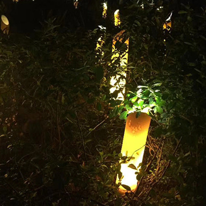 Contemporary Creative Waterproof Solar Resin Bamboo LED Landscape Lighting Outdoor Light For Garden | Kalsten