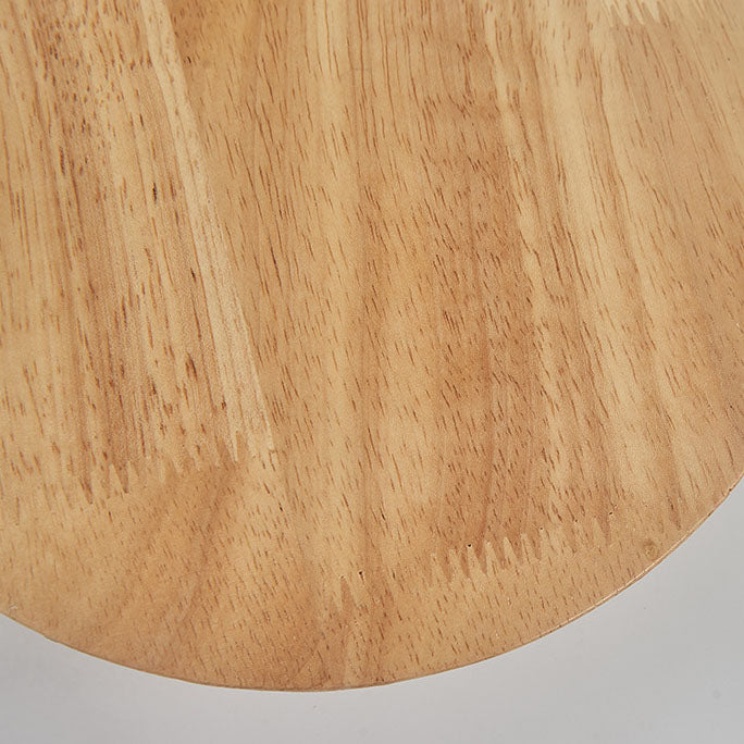 Minimalist Oval Wood LED Wall Lamp – Living Room