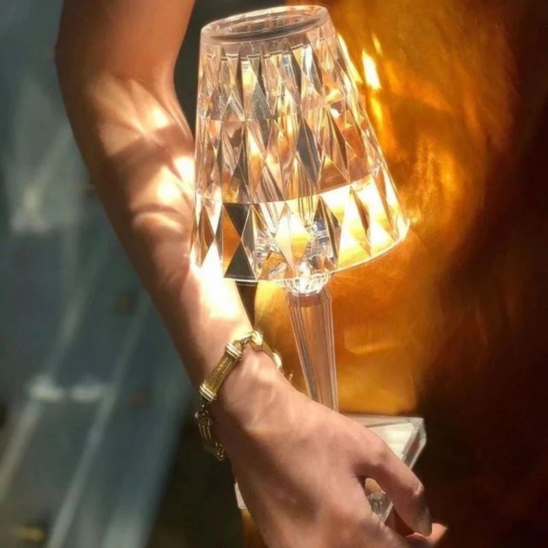 Crystal Table Lamp with Touch Control - LumeCrystal | Kalsten