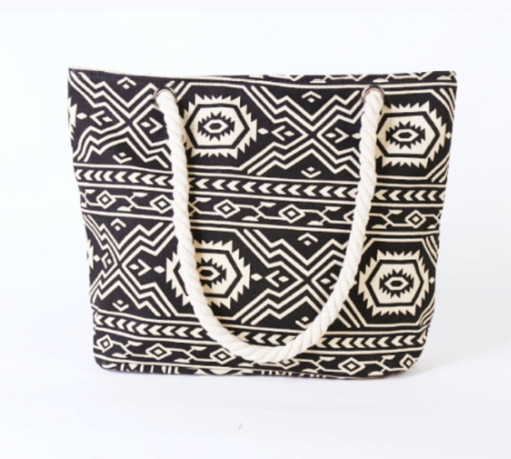Beach bag with ethnic pattern Kalsten