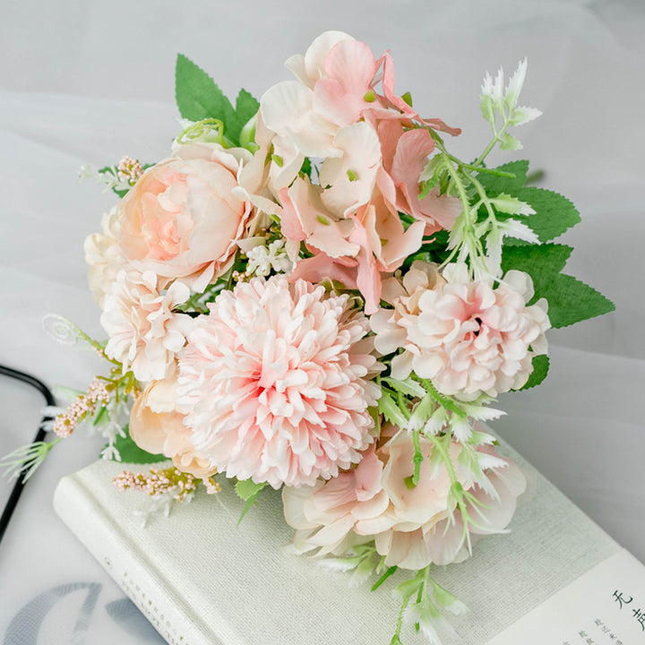 Lifelike Mixed Floral Bouquet