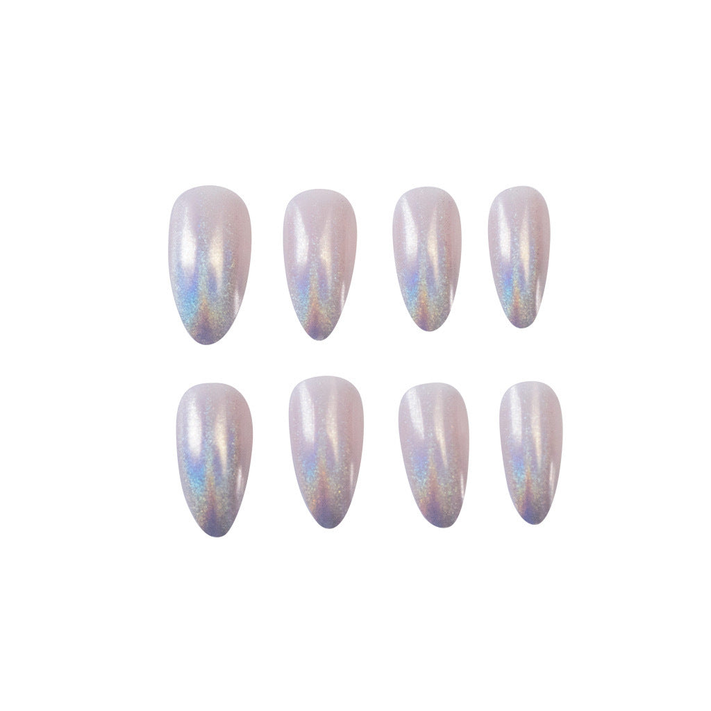 Glitter nail art with holographic effects Kalsten