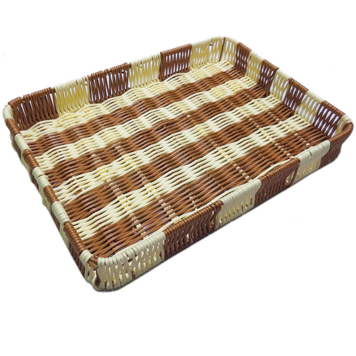 Woven Round Serving Tray Kalsten