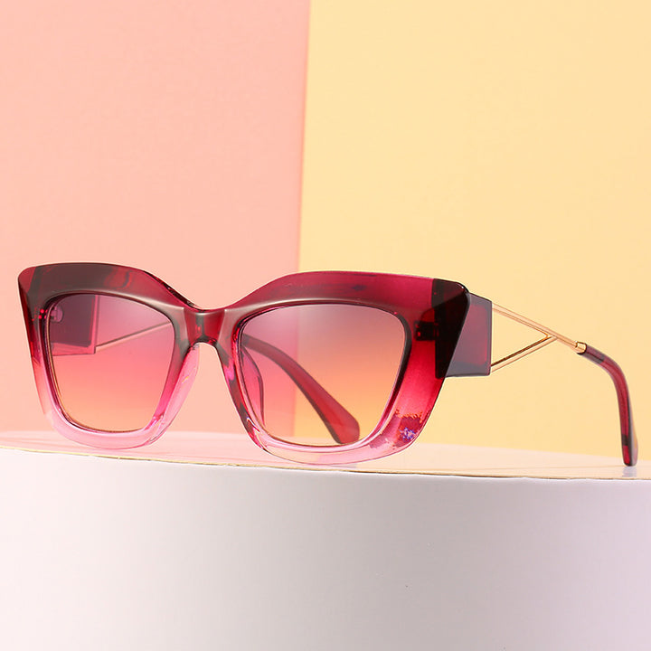 Oversized Fashion Sunglasses with Unique Geometric Frame Kalsten