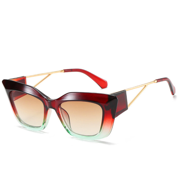 Oversized Fashion Sunglasses with Unique Geometric Frame Kalsten