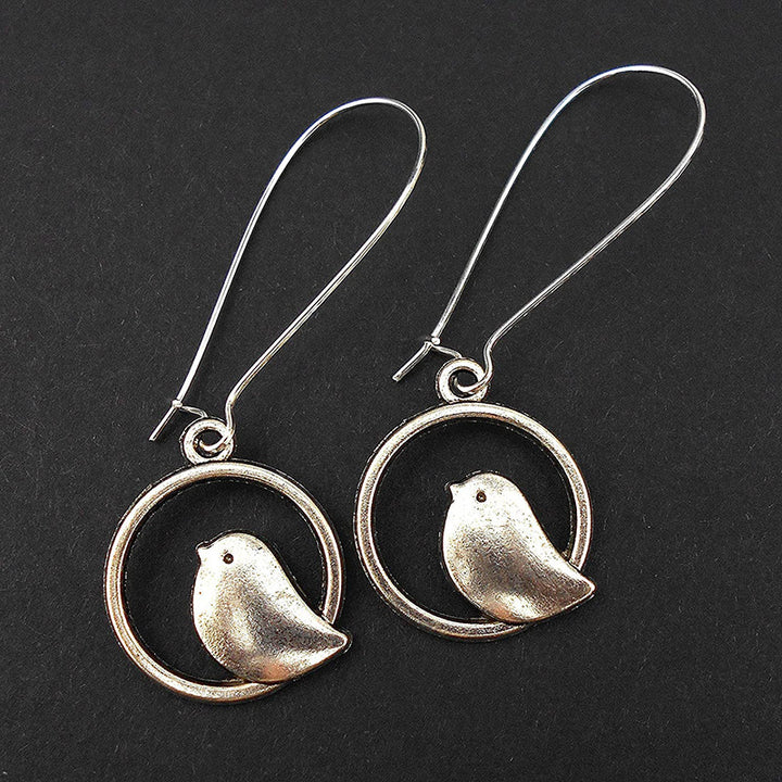 Bird-Themed Dangle Earrings Kalsten