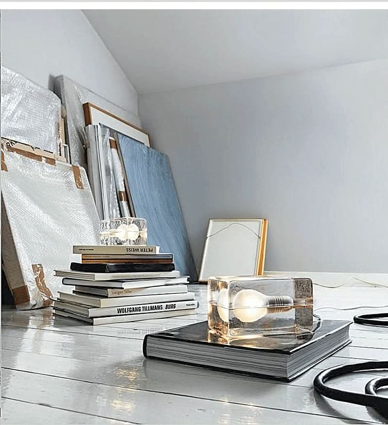 Glass Block Table Lamp with G9 Socket | Kalsten