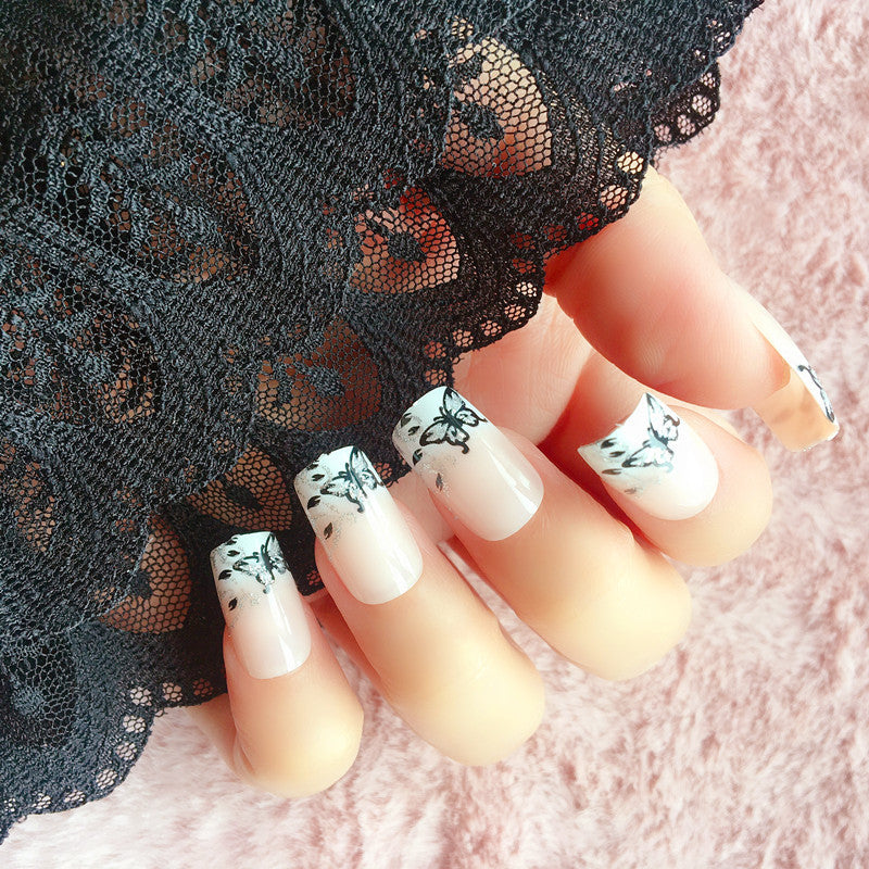 Fashionable butterfly design artificial nails Kalsten