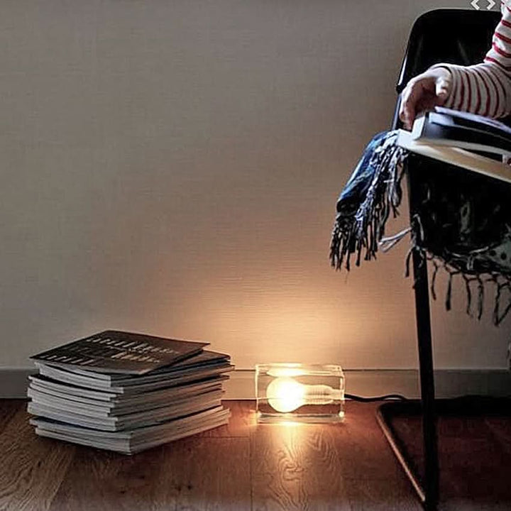 Kalsten | Glass Block Table Lamp with G9 Socket