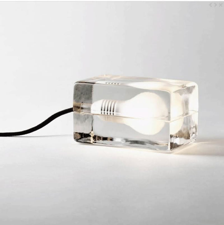 Kalsten | Glass Block Table Lamp with G9 Socket