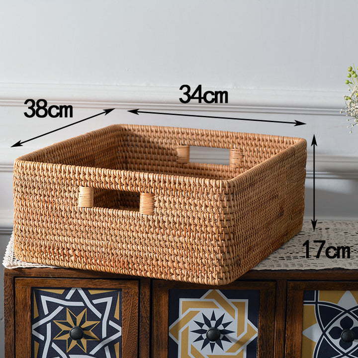 Multifunctional storage basket made of natural materials Kalsten