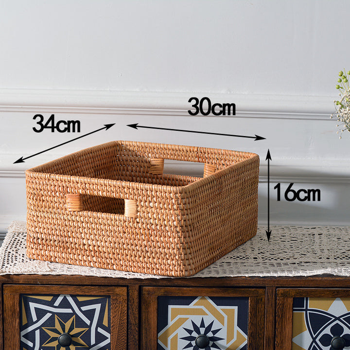 Multifunctional storage basket made of natural materials Kalsten
