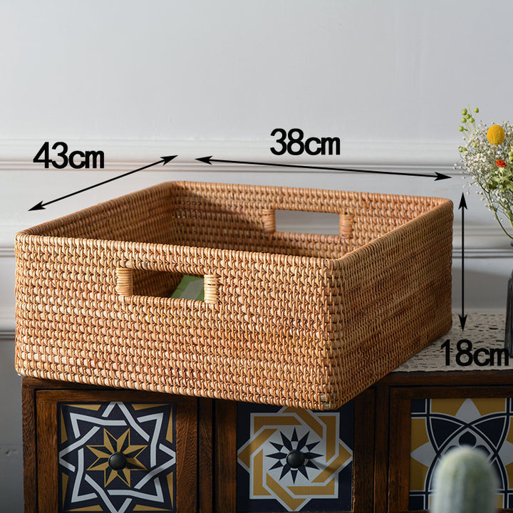 Multifunctional storage basket made of natural materials Kalsten