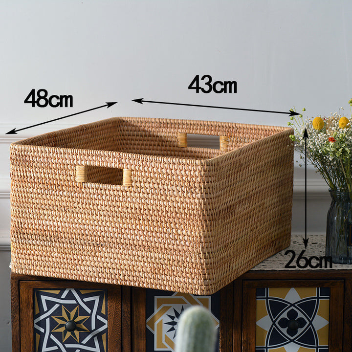 Multifunctional storage basket made of natural materials Kalsten