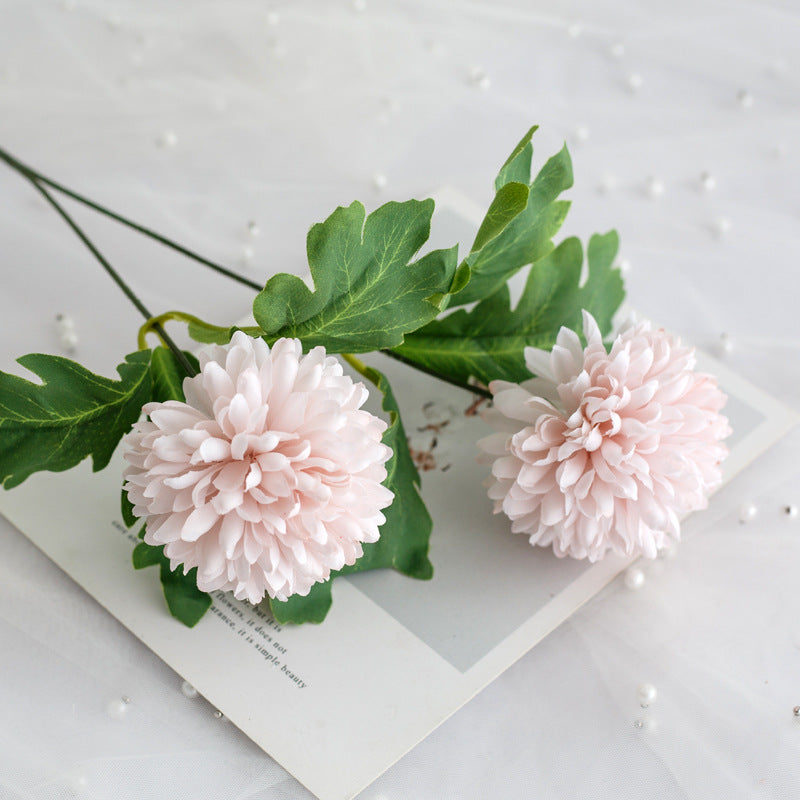 Lifelike Chrysanthemum Floral Stem