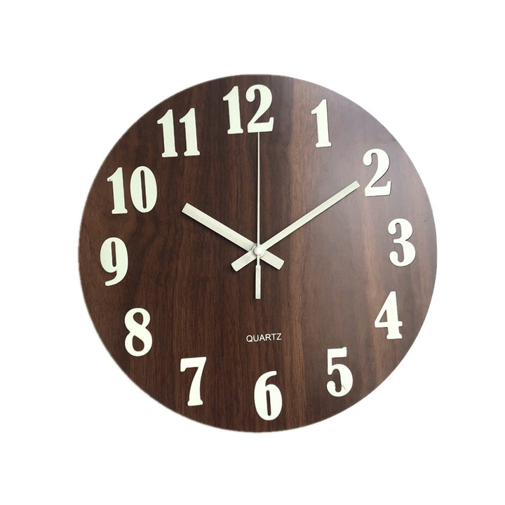 Wall clock in modern wood design Kalsten