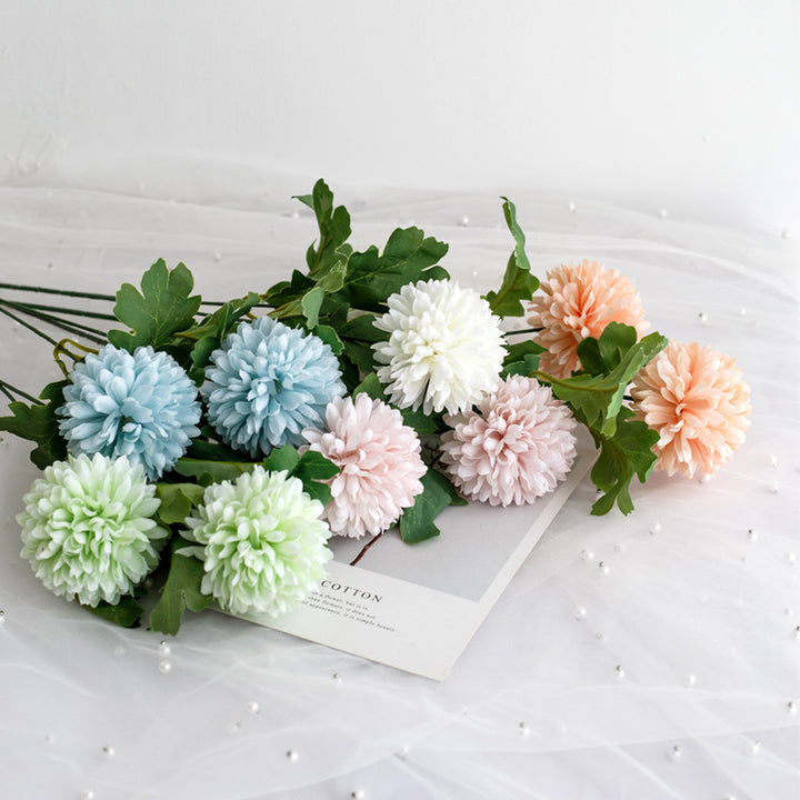 Lifelike Chrysanthemum Floral Stem
