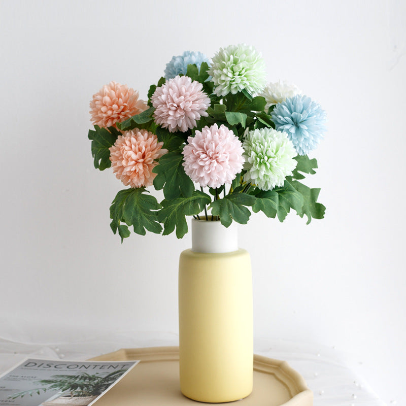 Lifelike Chrysanthemum Floral Stem