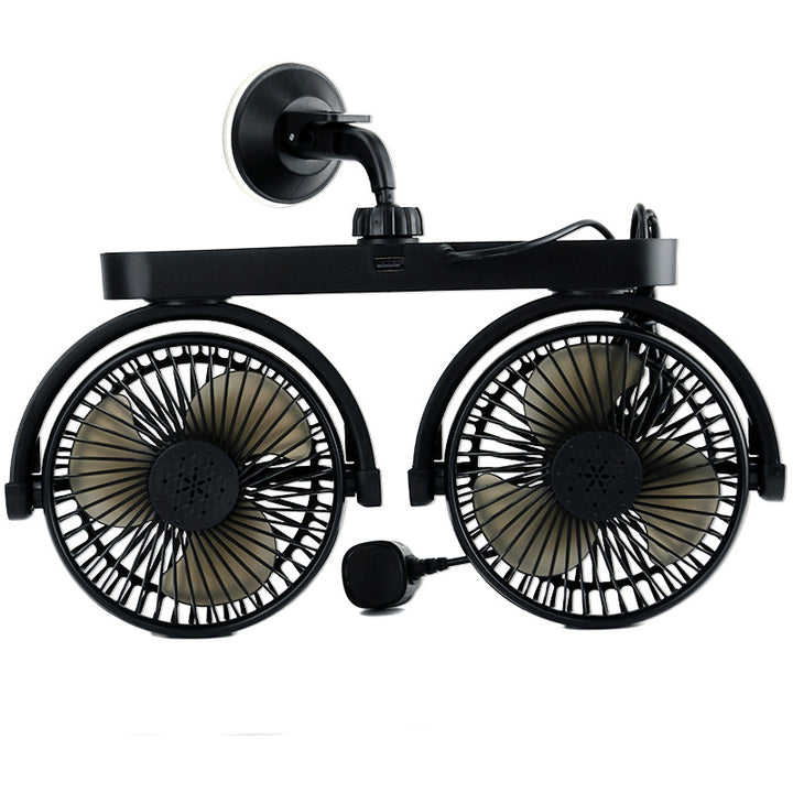Dual-Head Suction Cup Car Cooling Fan Kalsten