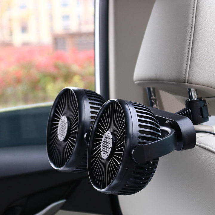 Dual-Head Suction Cup Car Cooling Fan Kalsten