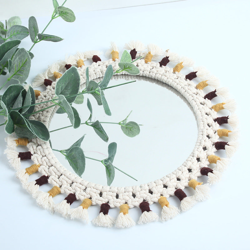 Decorative Macrame Wall Mirror Kalsten
