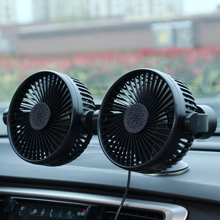 Dual-Head Suction Cup Car Cooling Fan Kalsten