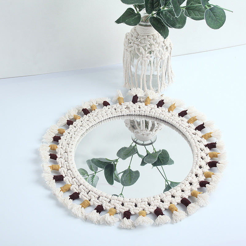 Decorative Macrame Wall Mirror Kalsten