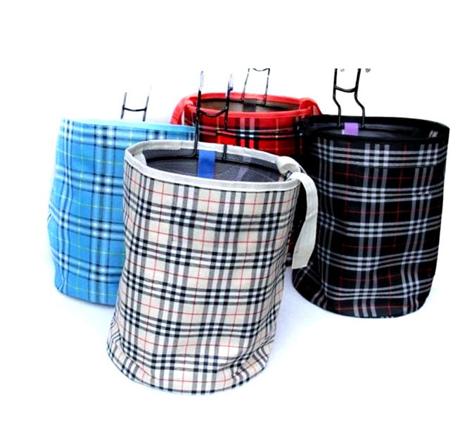 plaid climbing chalk bag with fleece lining brush holder and waist belt Kalsten