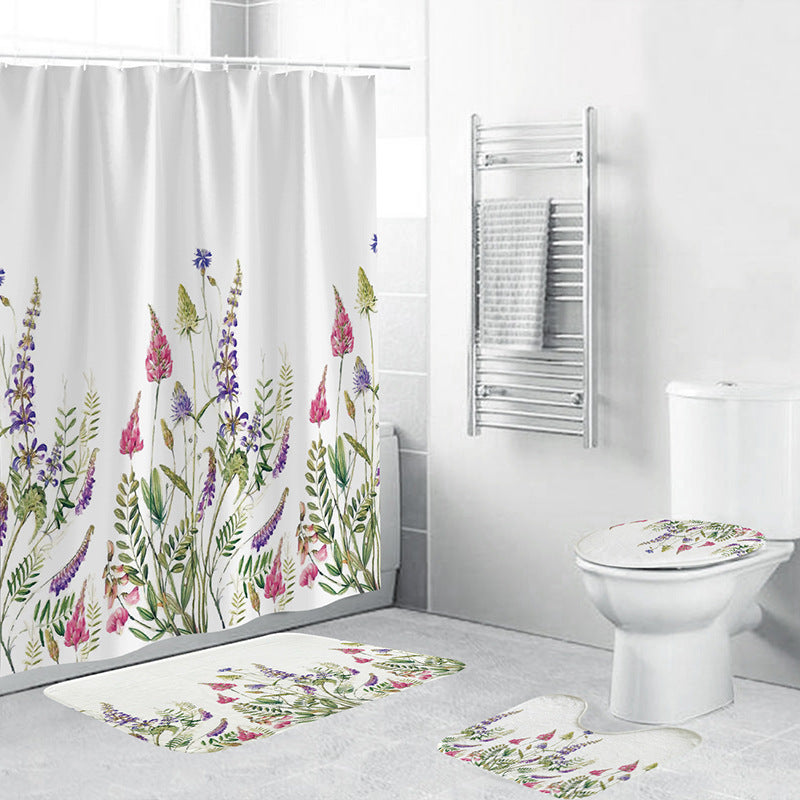 Floral Pattern Bathroom Set Kalsten