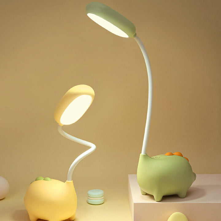 Rechargeable LED Desk Lamp with Cartoon Dinosaur Eye Care | Kalsten